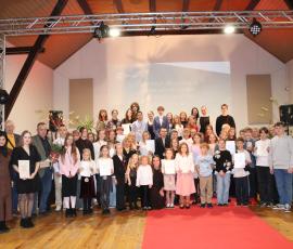 Svinīgā pieņemšana pie Kuldīgas novada Bērnu un jauniešu centra direktores Ievas Ozoliņas