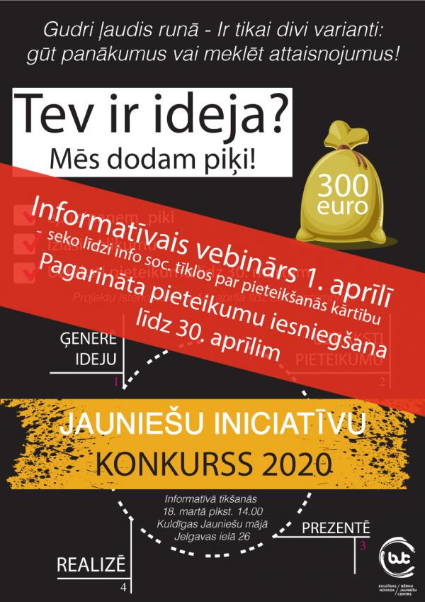 uzsaukums iniciativu projekti 2020 corona