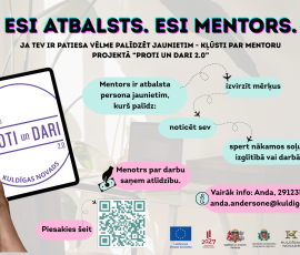 Aicina pieteikties mentorus projektā "Proti un Dari 2.0"!