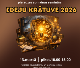 Sākusies pieteikšanās "Ideju krātuvei 2026"